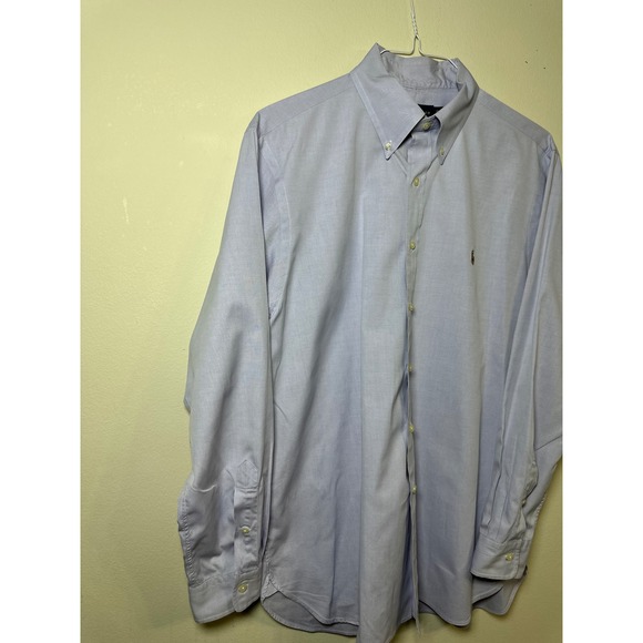 Ralph Lauren Oxford Shirt Button Down Long Sleeve Dress‎ Shirt Size 17 (L) - Picture 2 of 5